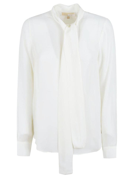 Michael Kors Crepe Long-Sleeved Blouse