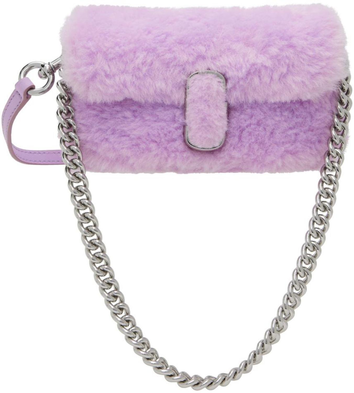 Purple 'The Mini Faux-Fur' Bag