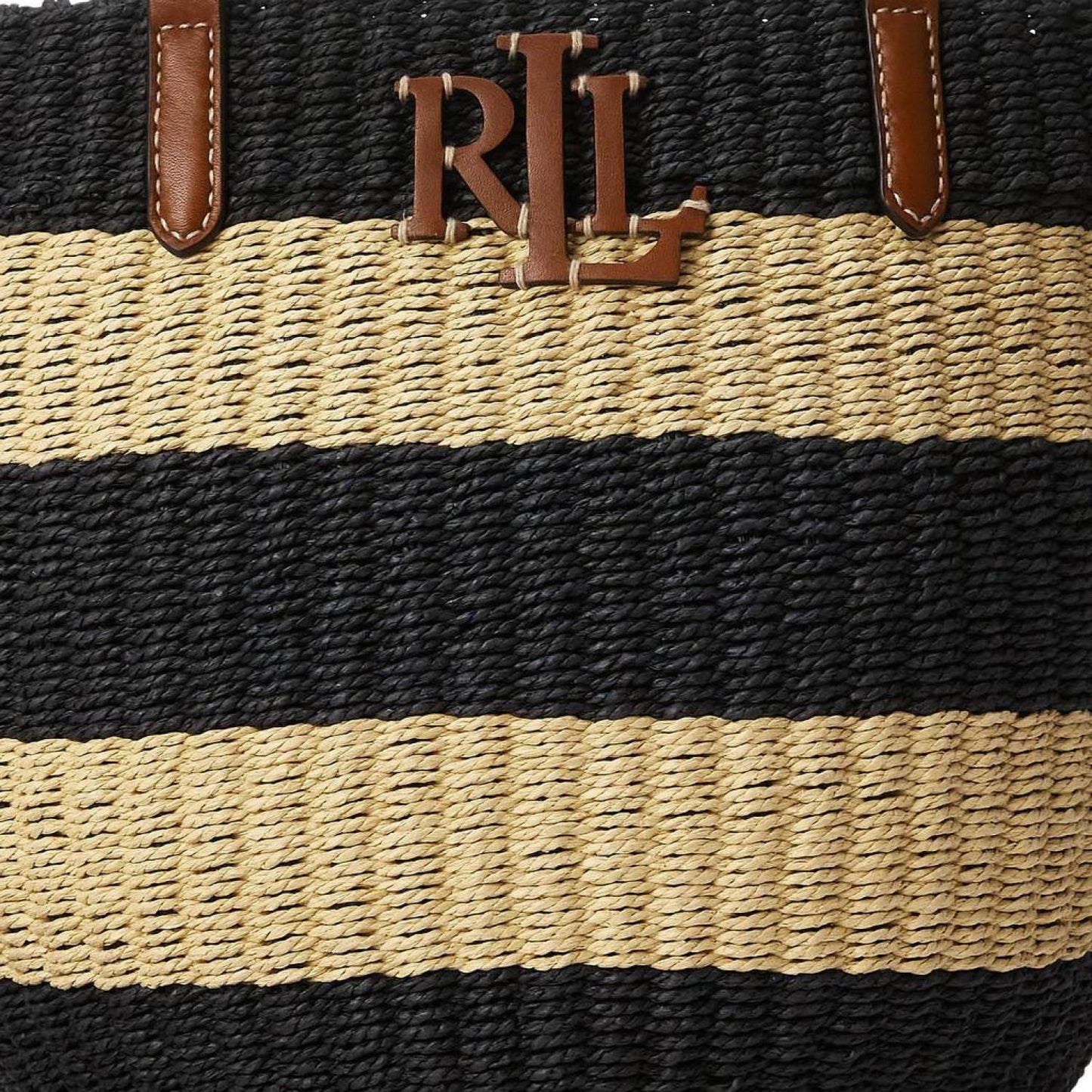 Striped Straw Medium Hartley Tote Bag