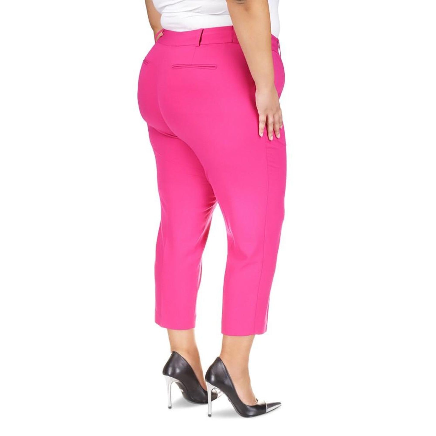 Plus Size Slim Ankle Pants