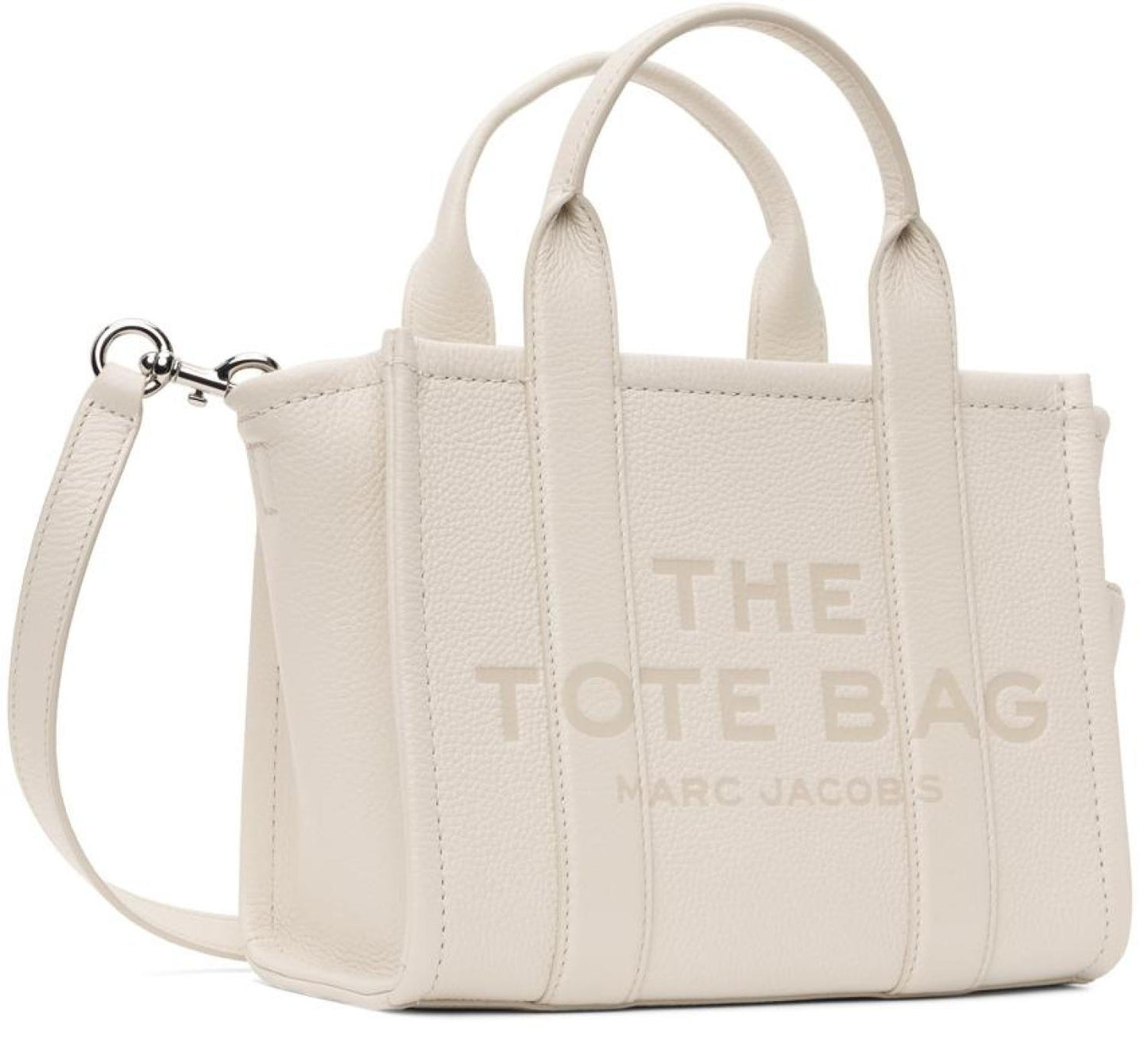 White 'The Leather Small' Tote