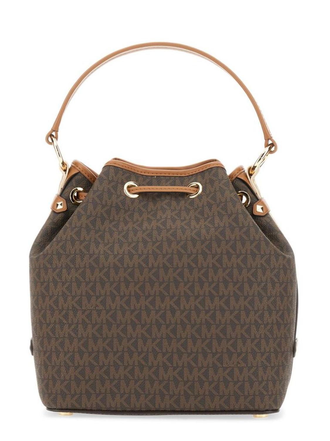 Michael Michael Kors Monogram Drawstring Bucket Bag