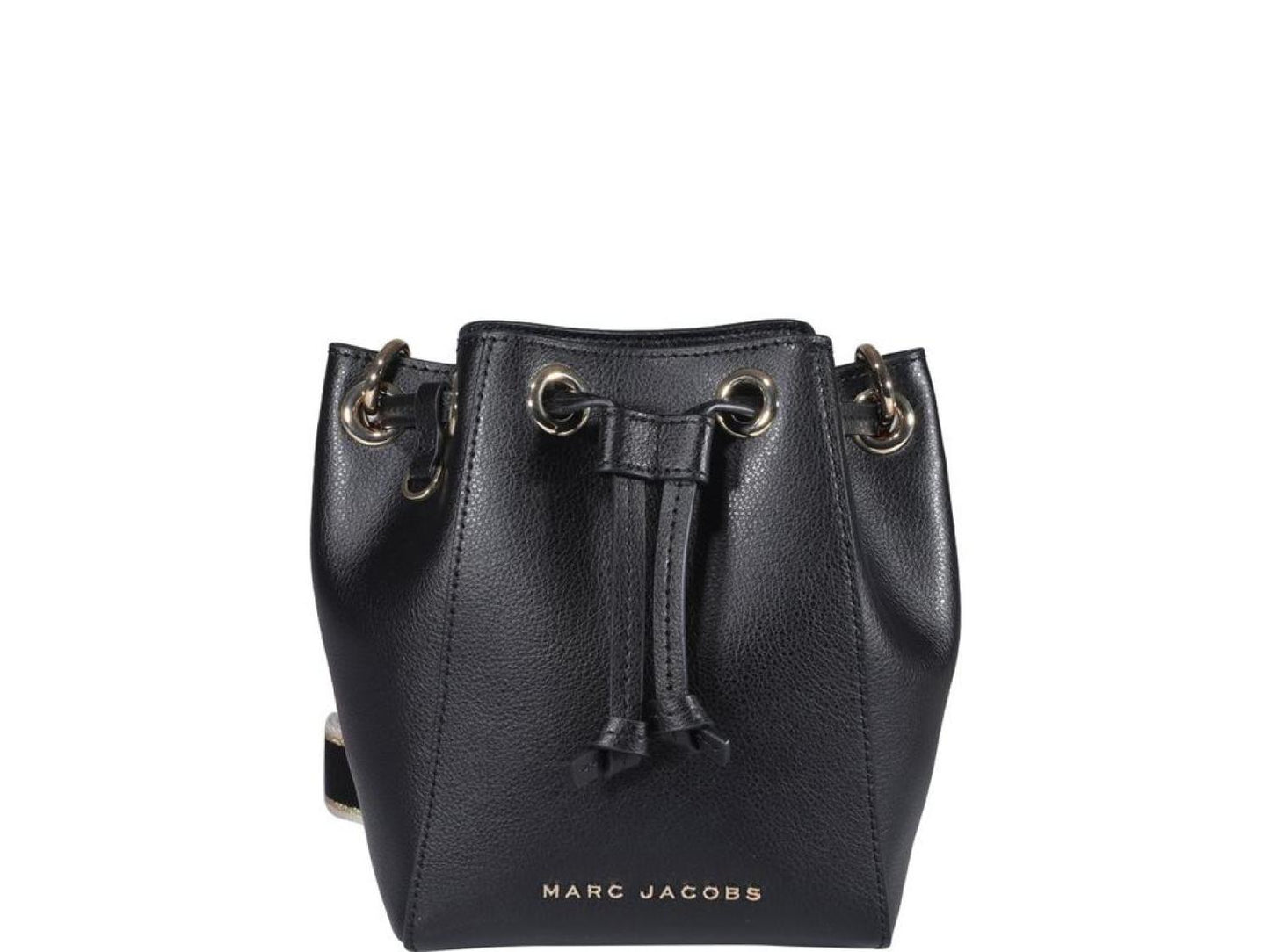 Marc Jacobs Logo Plaque Drawstring Bucket Bag