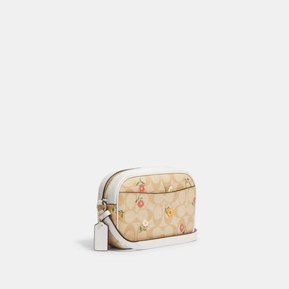 Coach Outlet Mini Jamie Camera Bag In Signature Canvas With Nostalgic Ditsy Print