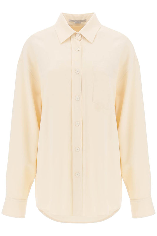 Stella mccartney oversized shirt in crepe jersey