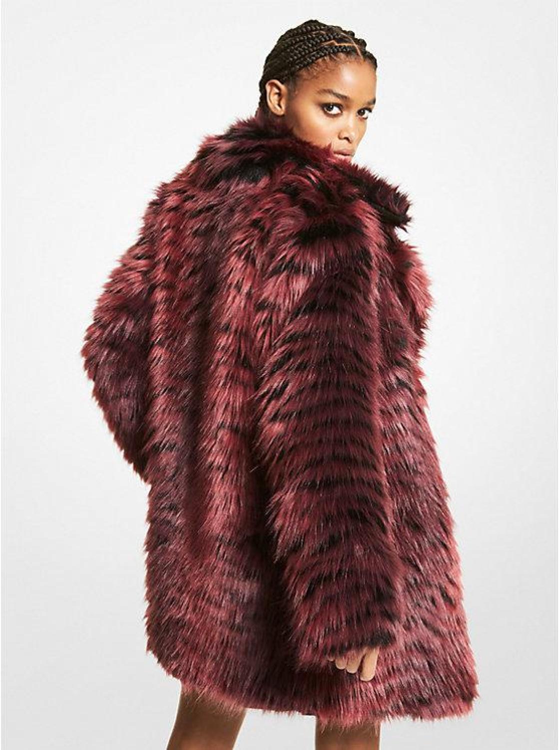 Tiger faux fur on sale coat