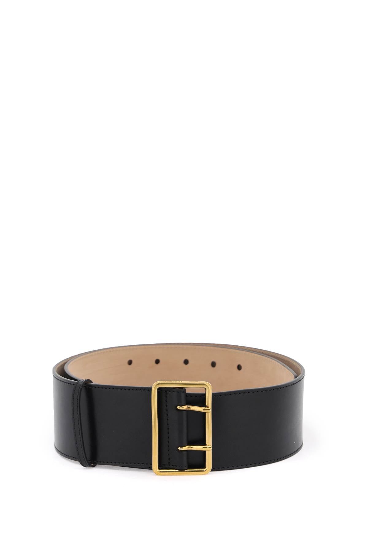 Alexander mcqueen leather military belt