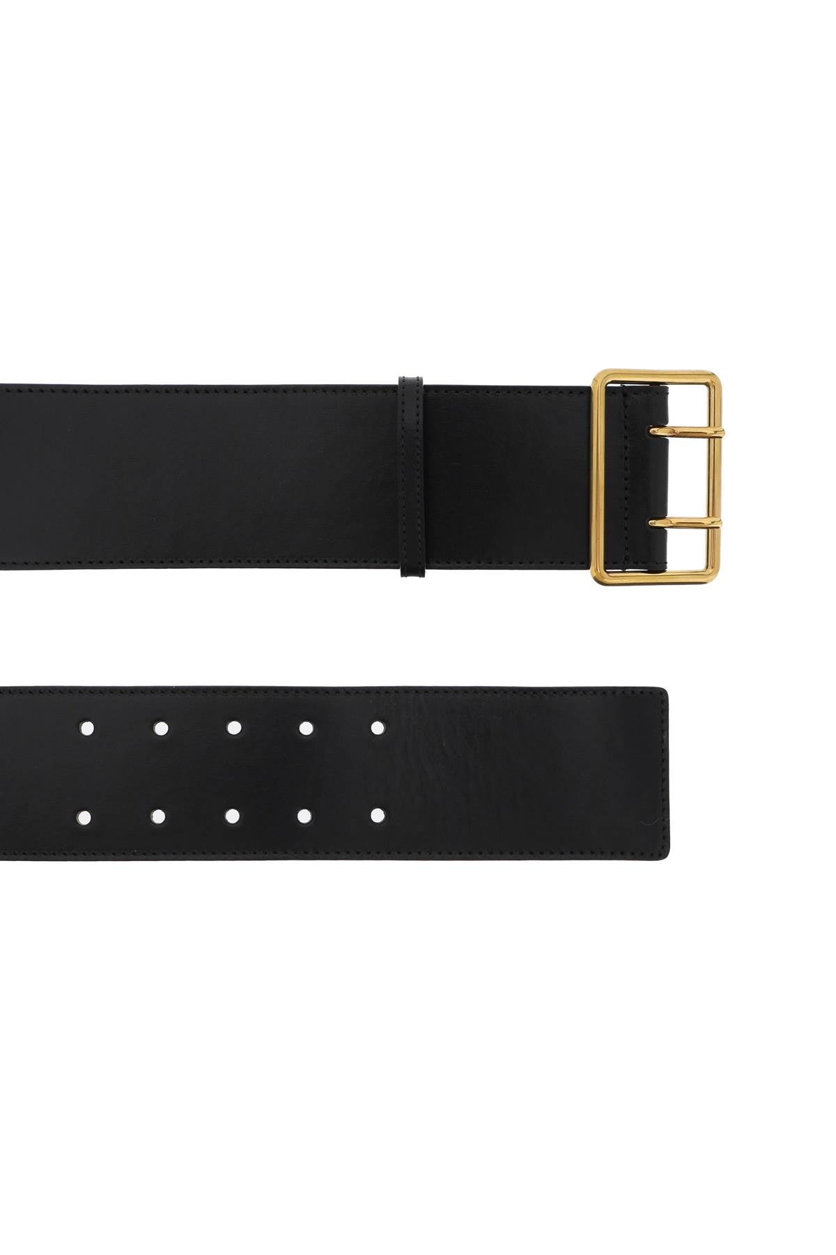 Alexander mcqueen leather military belt