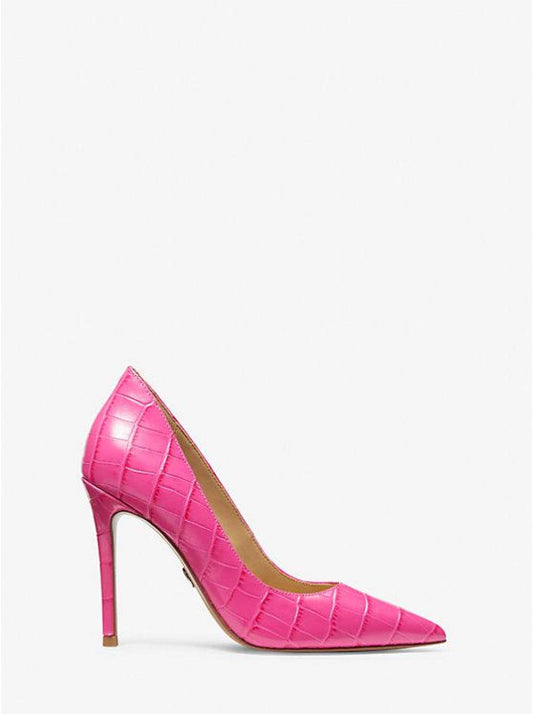 Keke Crocodile Embossed Leather Pump