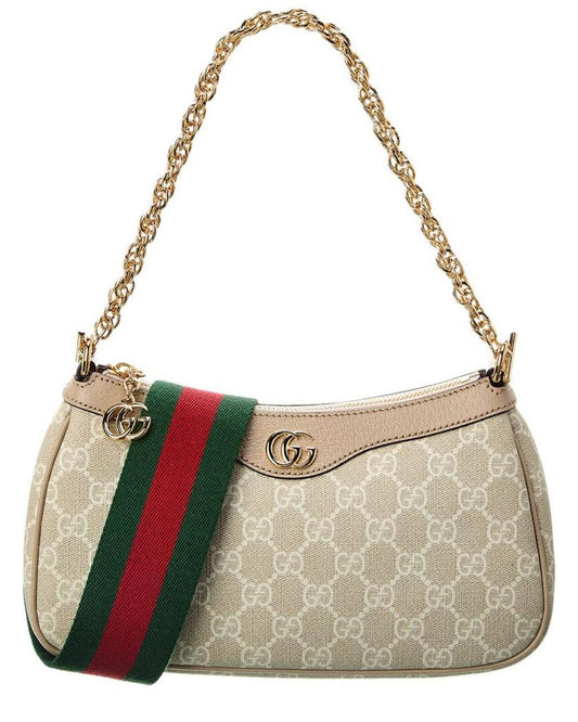 Gucci Ophidia Small GG Supreme Canvas & Leather Shoulder Bag