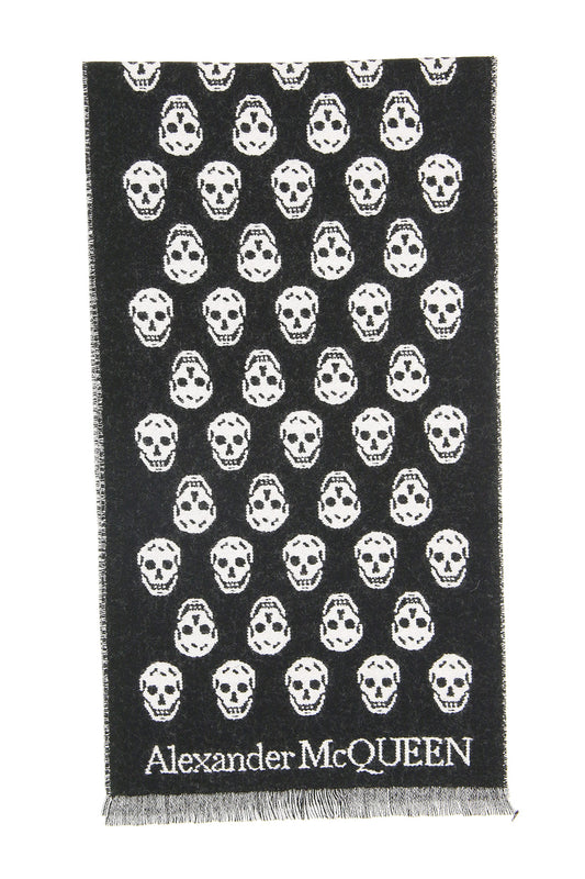 Alexander mcqueen skull reversible scarf