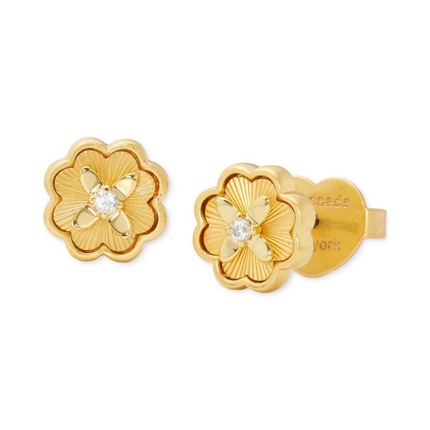 Gold-Tone Heritage Bloom Mini Stud Earrings