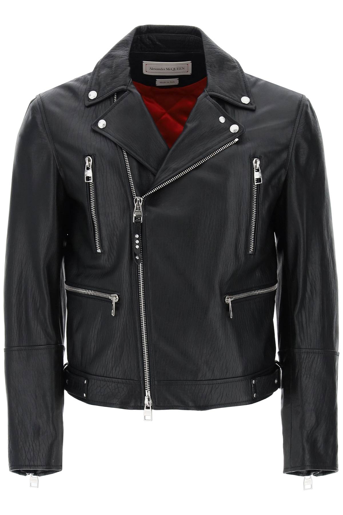 Alexander mcqueen leather biker jacket