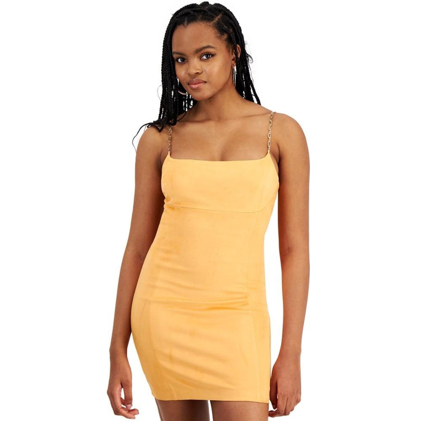 Women's Breanna Chain-Strap Faux-Suede Dress