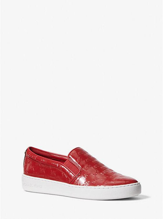 Keaton Logo Embossed Patent Slip-On Sneaker