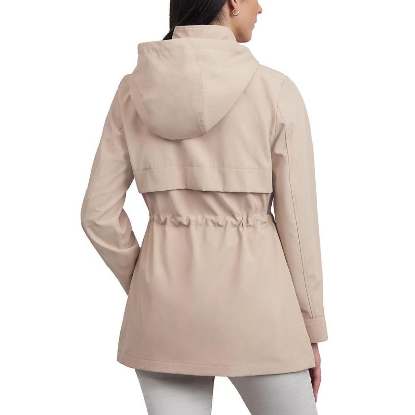 Women's Hooded Water-Resistant Anorak Coat