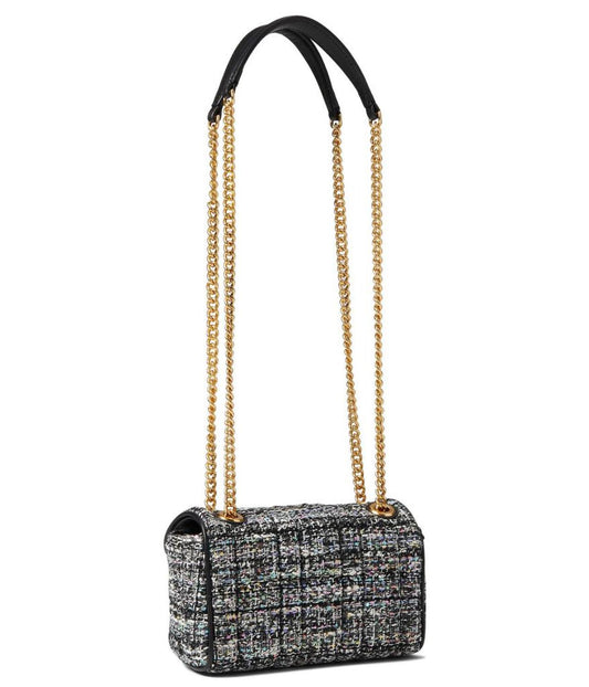 Evelyn Sequin Tweed Small Shoulder Crossbody