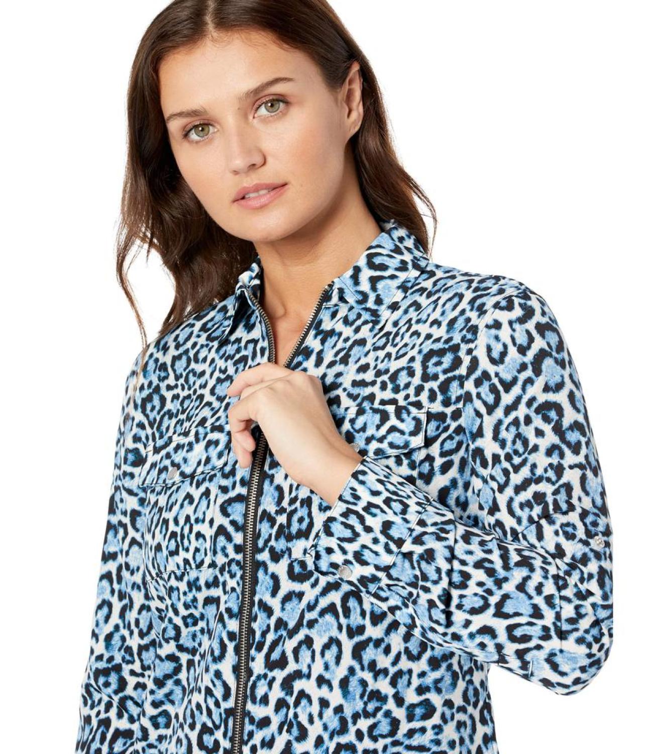 Petite Wildcat Lock Zip Shirt