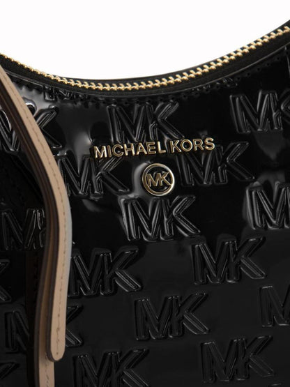 Michael Kors Logo Printed Zipped Small Shoulder Bag