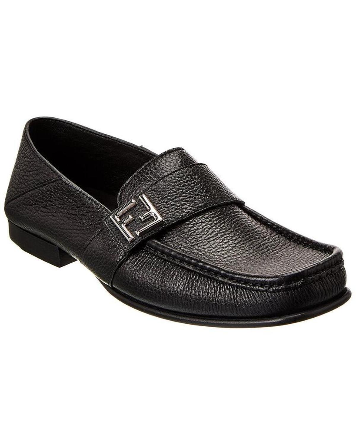 FENDI FF Leather Loafer