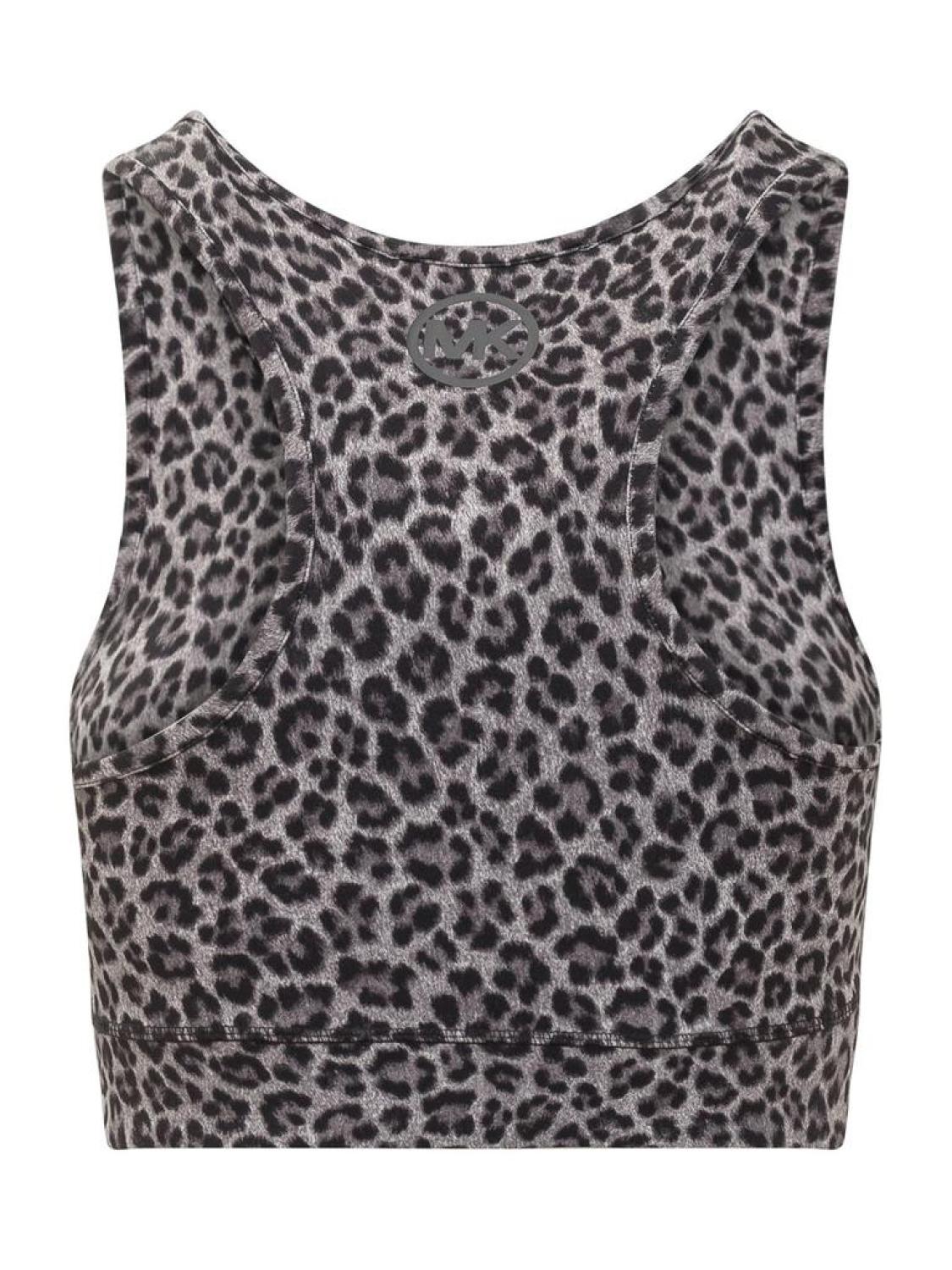 Michael Michael Kors Leopard Printed Sports Bra