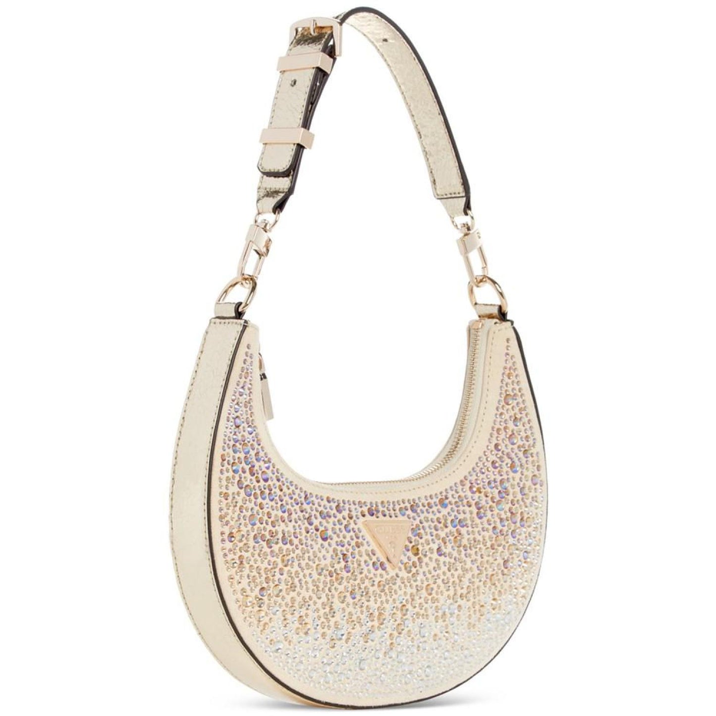 Lua Small Rhinestone Embellished Hobo Bag