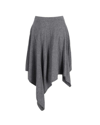 Michael Kors Asymmetric Hem Skirt in Grey Cashmere