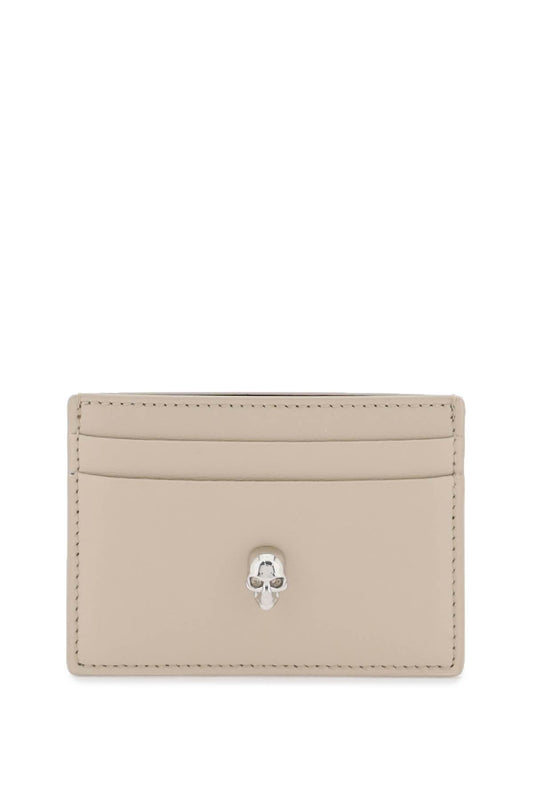 Alexander mcqueen saffiano leather skull card holder