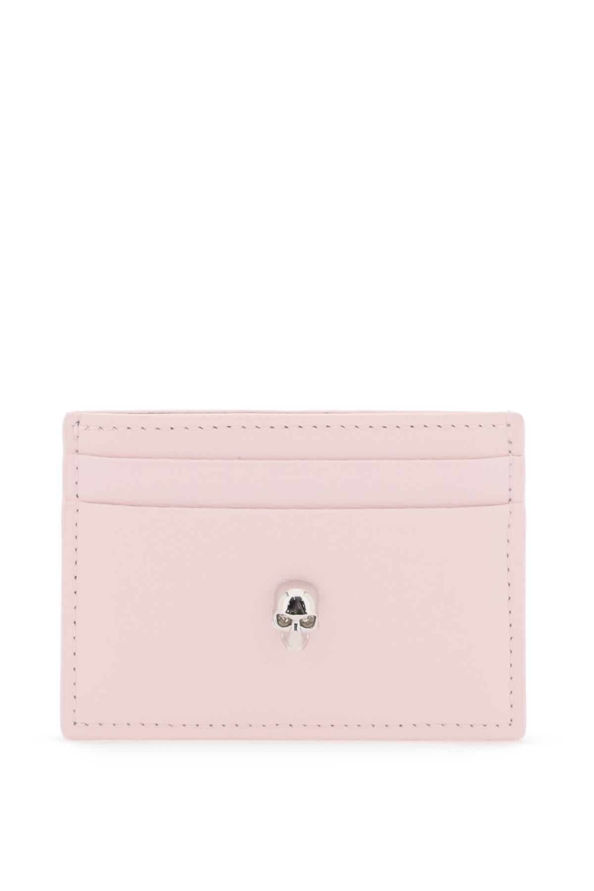 Alexander mcqueen saffiano leather skull card holder