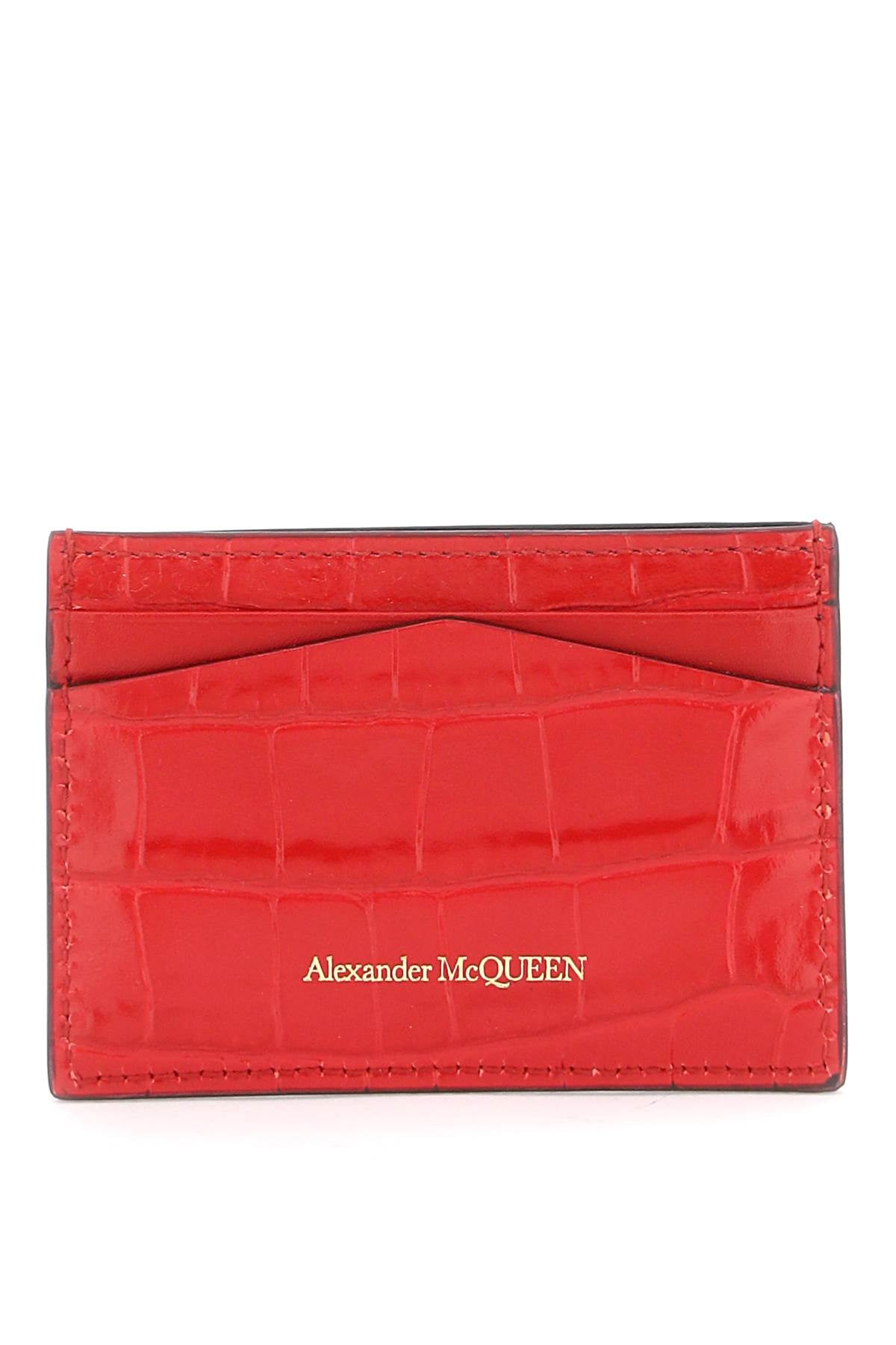 Alexander mcqueen skull card holder