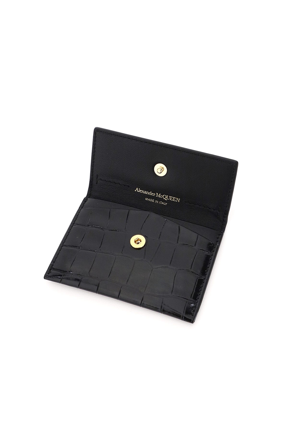 Alexander mcqueen envelope skull card holder pouch