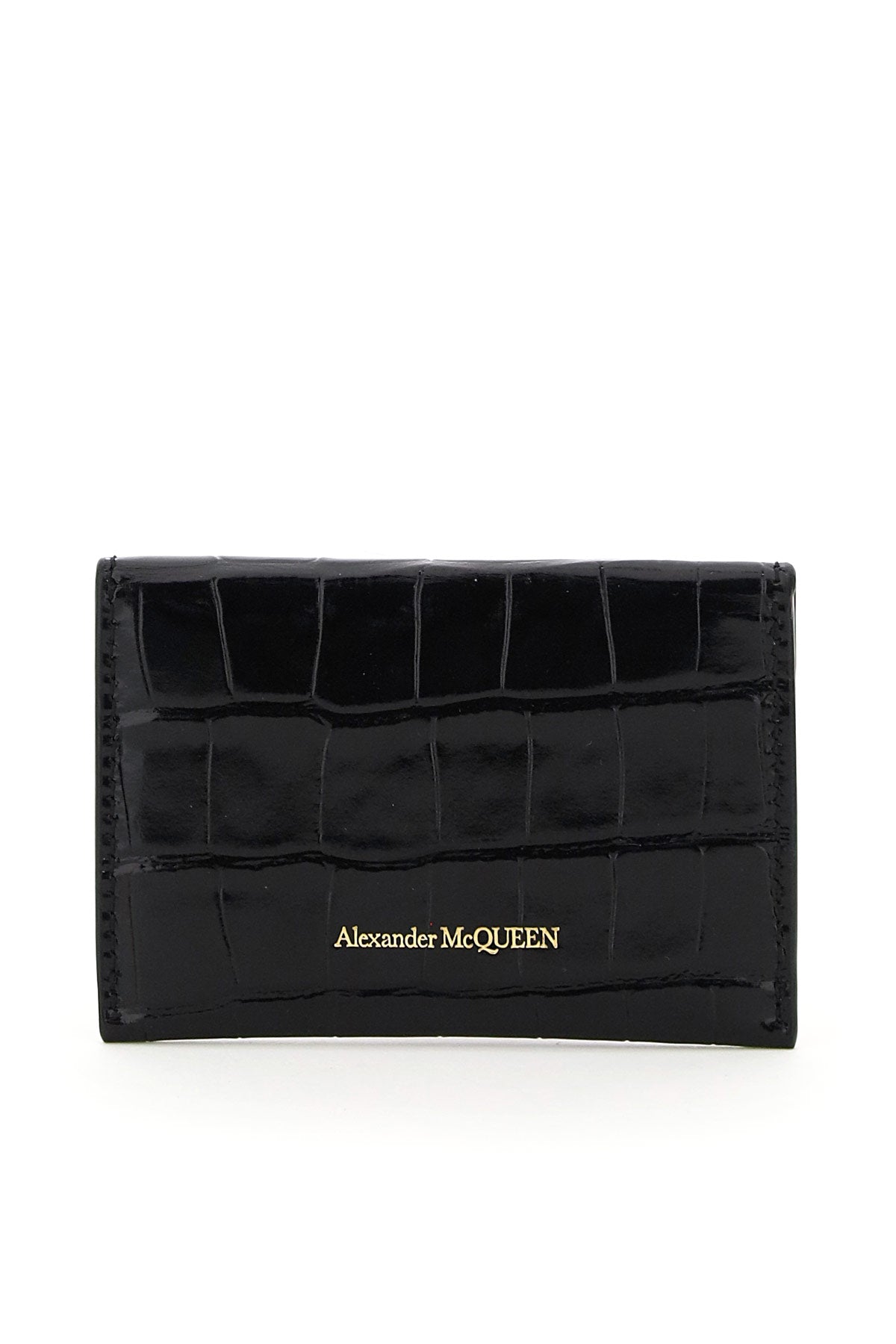 Alexander mcqueen envelope skull card holder pouch