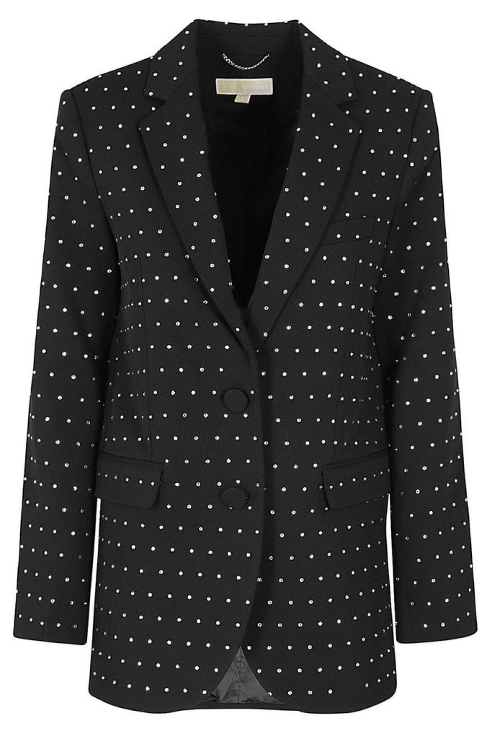 Michael Michael Kors Rhinestud Single-Breasted Blazer