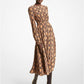 Python Print Silk Crepe De Chine Dress