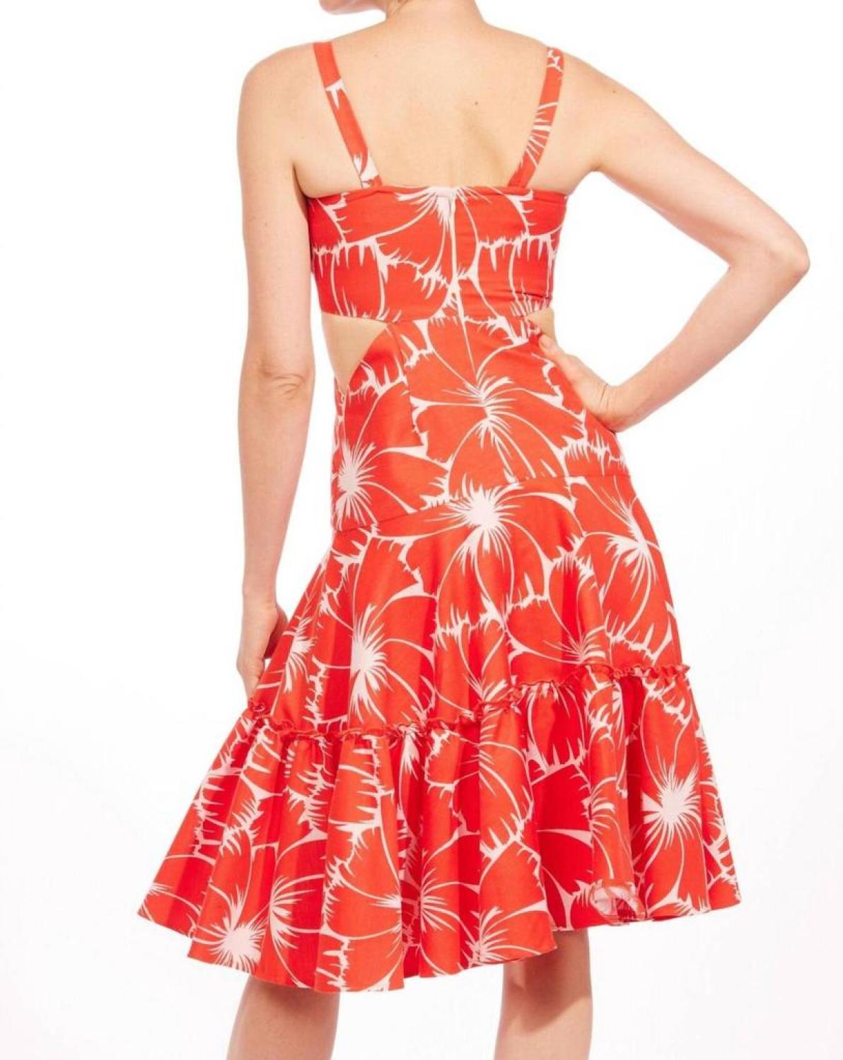 Monte Cristo Dress in Scarlet Bloom