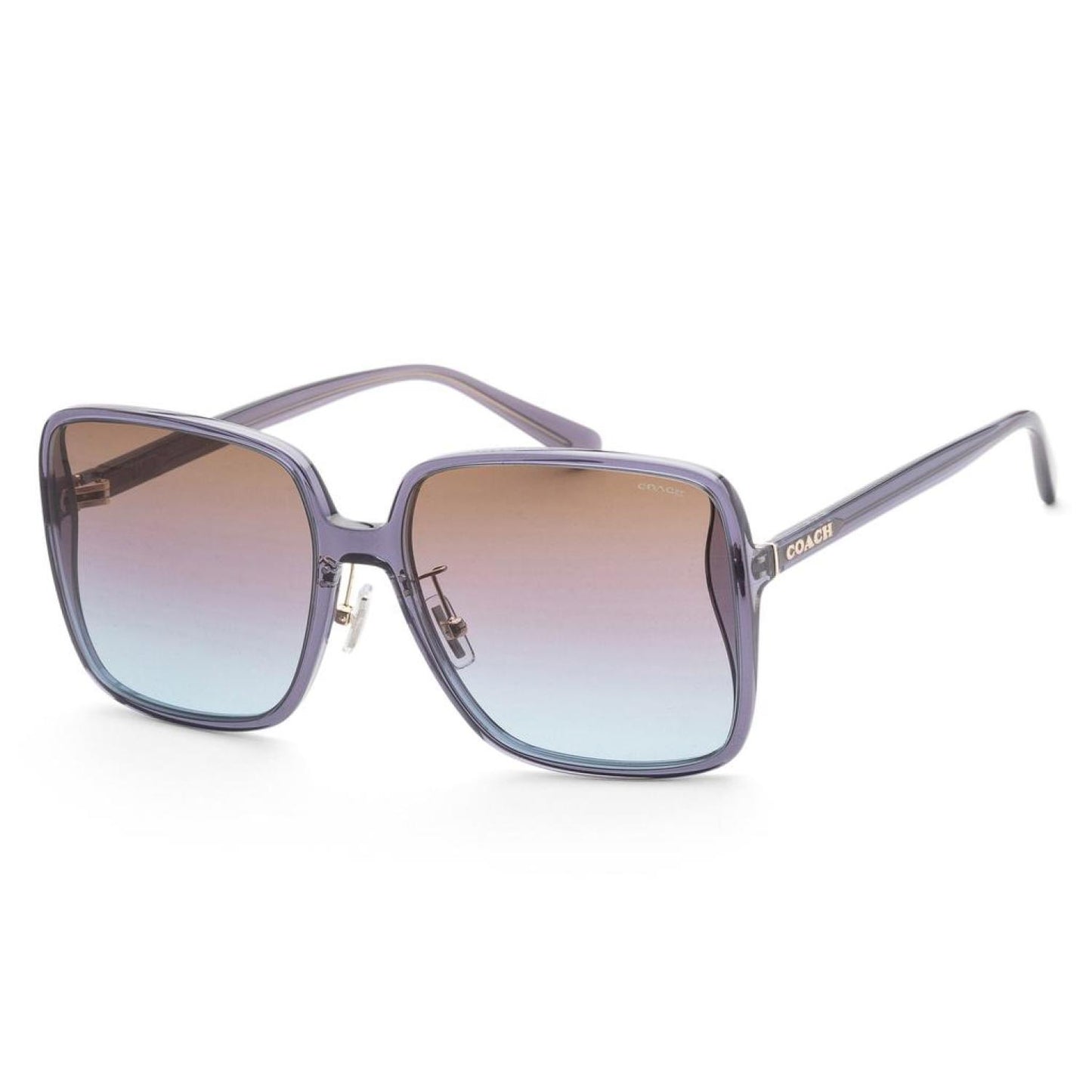 Coach Women's 61mm Transparent Violet Sunglasses