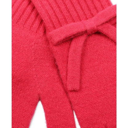 Women's Bow Knit Wool Gloves