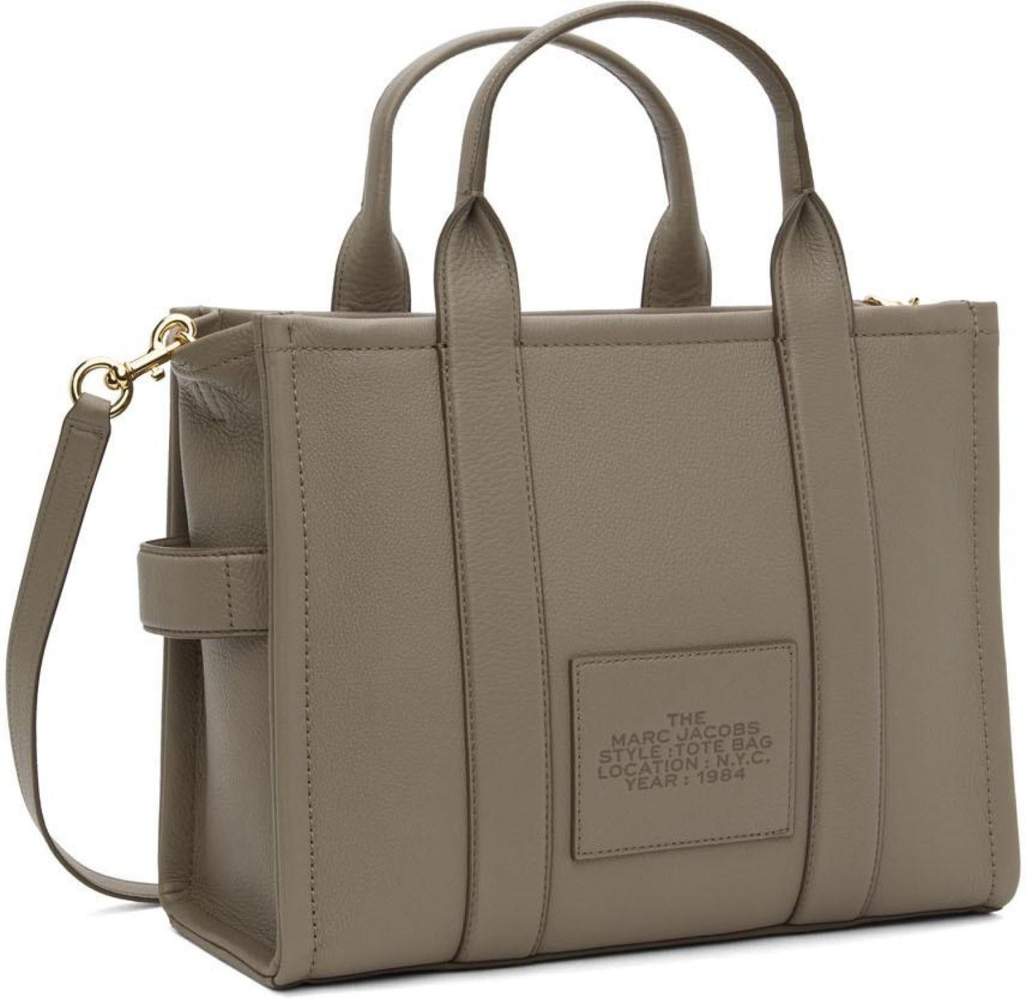 Taupe 'The Leather Small Tote Bag' Tote