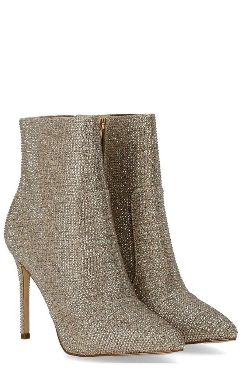 Michael Michael Kors Rue Glitter Embellished Heeled Ankle Boots