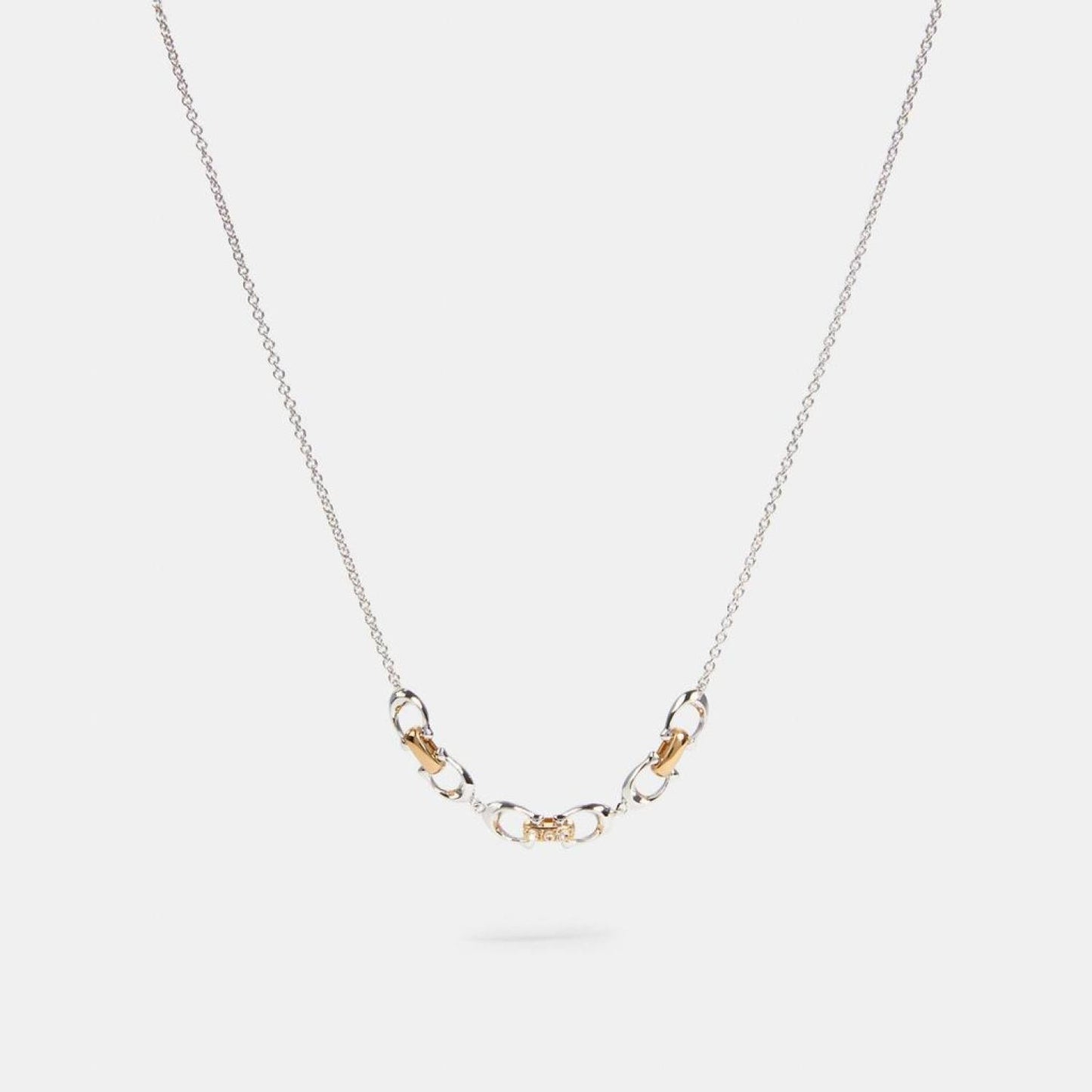 Coach Outlet Linked Signature Necklace