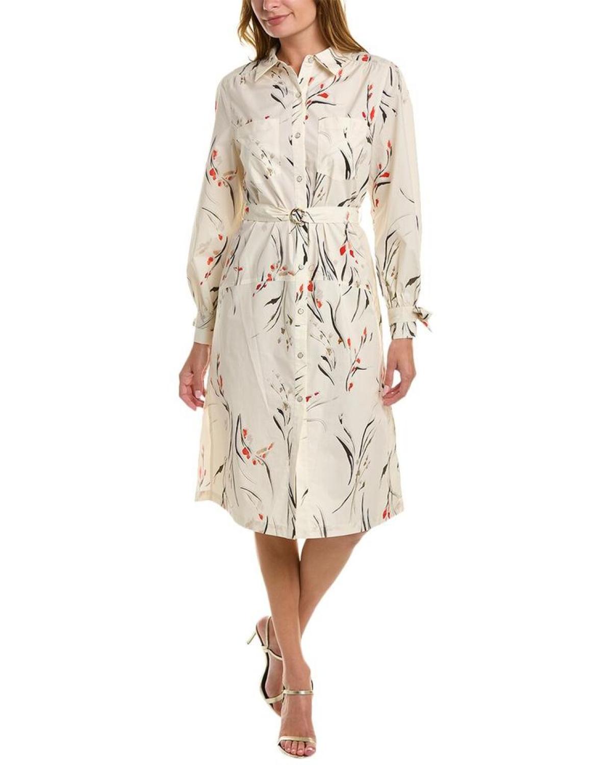 Marchesa Notte Printed Shirtdress