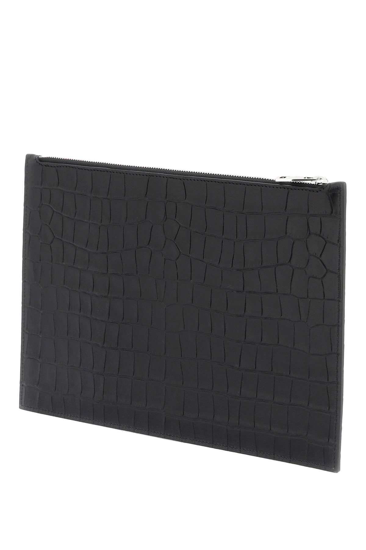 Alexander mcqueen leather flat pouch