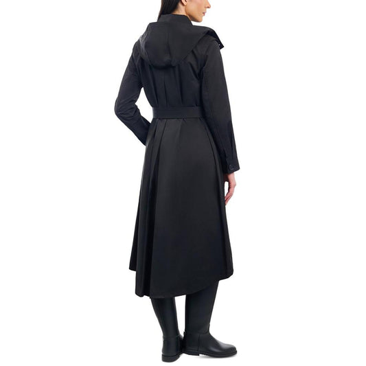 Women's Hooded Belted Raincoat