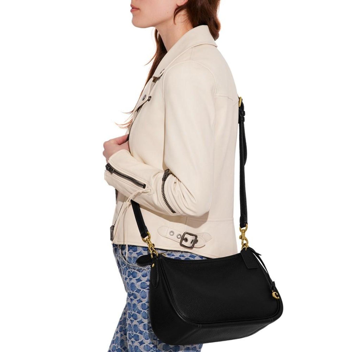 Soft Pebble Leather Cary Convertible Crossbody