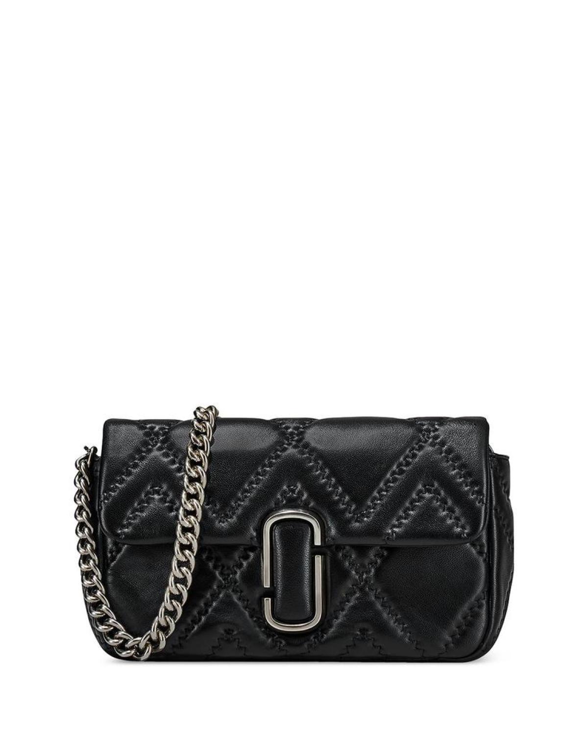 The Large Quilted Leather J Marc Shoulder Bag