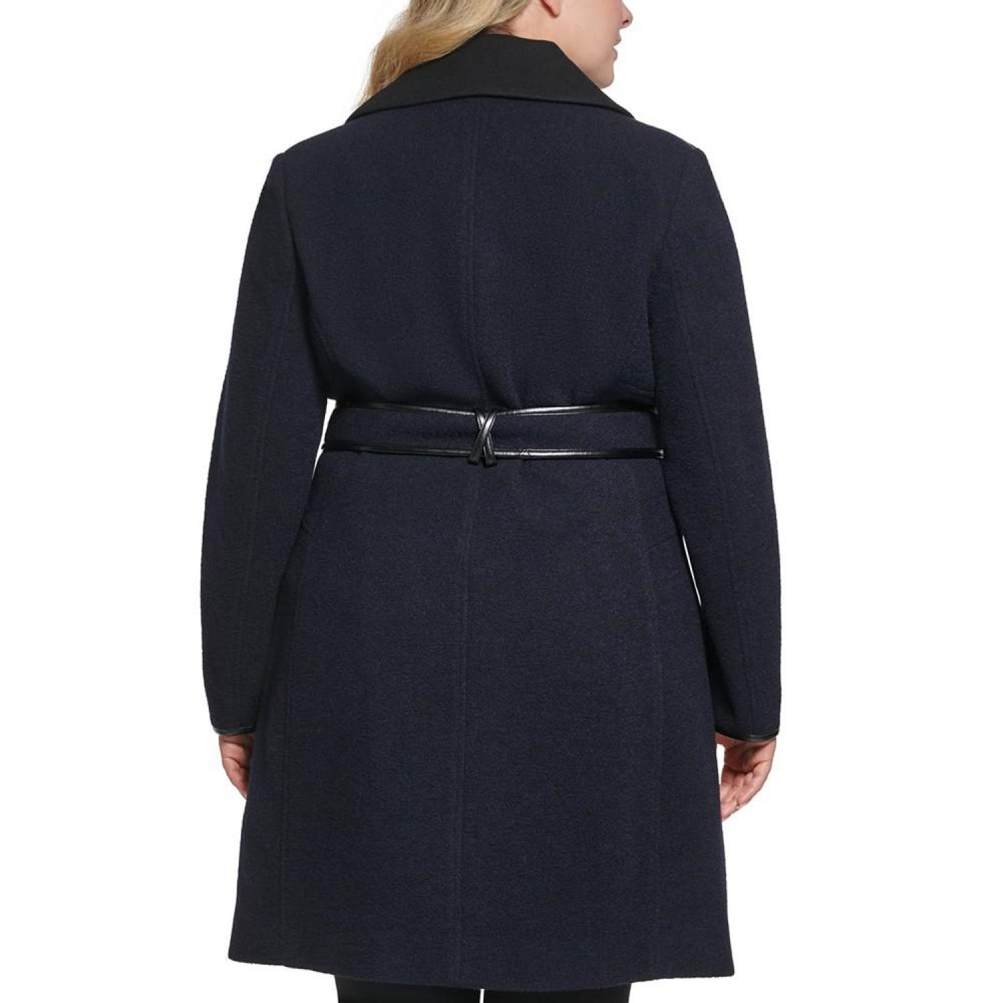 Women's Plus Size Asymmetrical-Zipper Coat