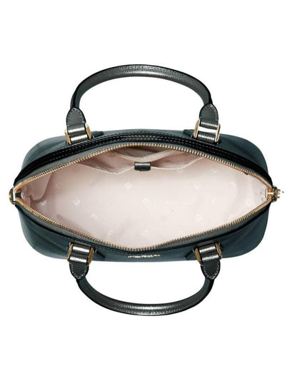 Sylvia Medium Dome Satchel In Deep Evergreen