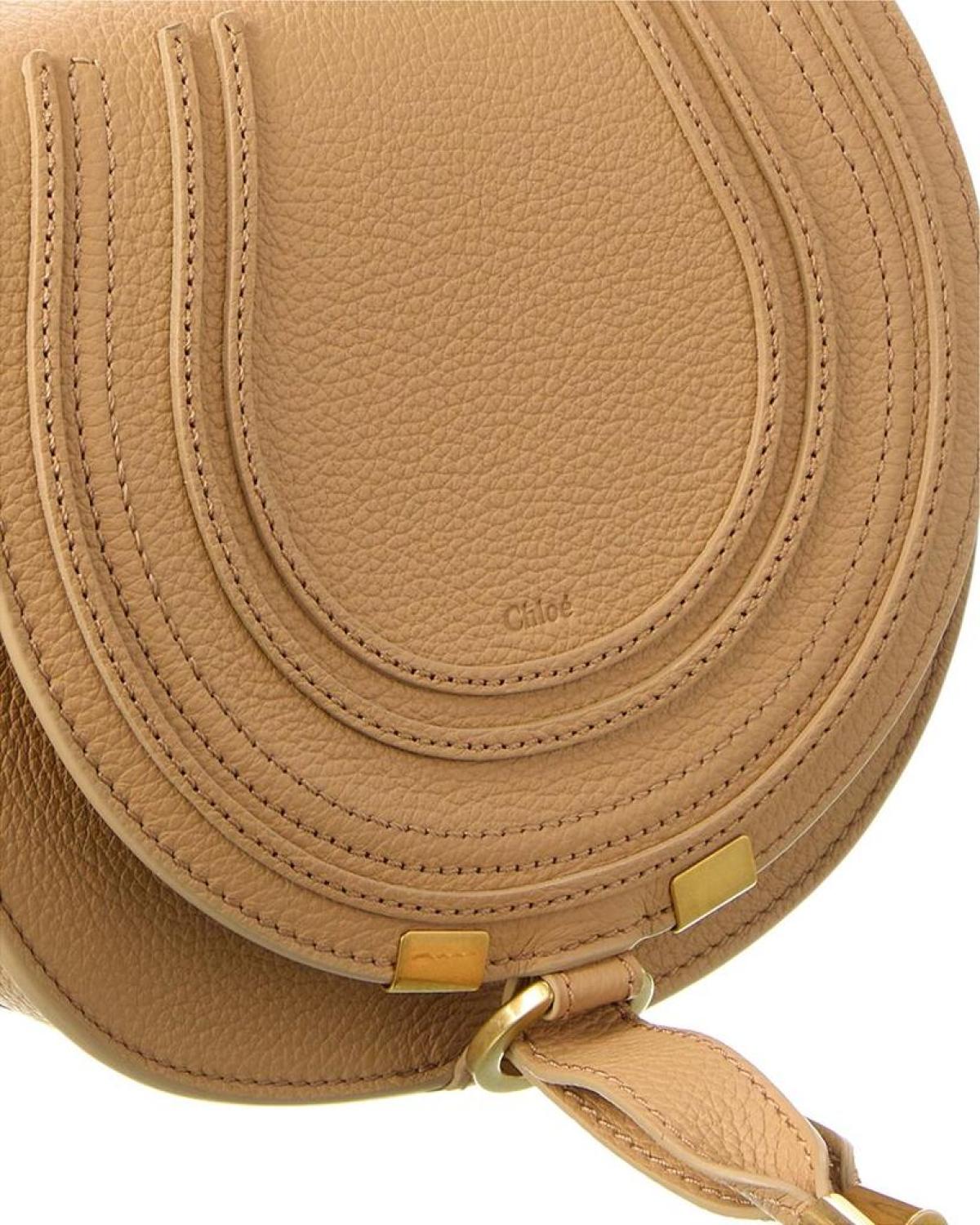 Chloé Marcie Small Leather Saddle Bag