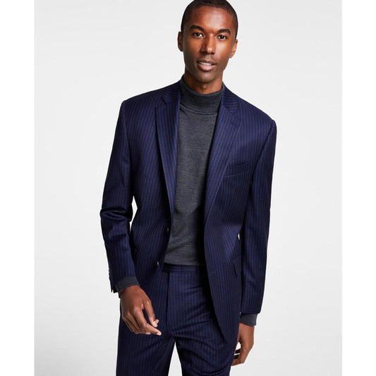 Men's Classic-Fit Wool Pinstripe Suit Separate Jacket