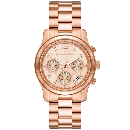 Women's Runway Chronograph Rose Gold-Tone Stainless Steel Bracelet Watch, 38mm